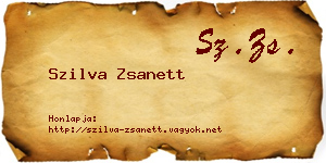 Szilva Zsanett névjegykártya